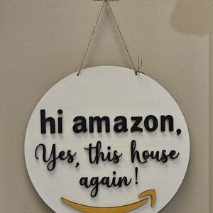 Amazon White and Black Circular Wall Art